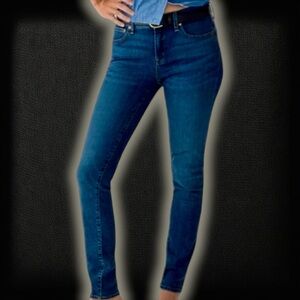 J. Crew Factory Dark Wash ‘Toothpick’ Skinny Leg Ankle Length Jeans Size 32